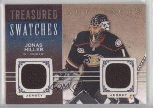 2014-15 Upper Deck Artifacts Treasured Swatches Blue Jersey/Jersey Jonas Hiller