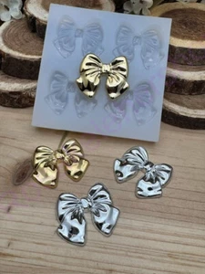 Shine Bow-Hair tie handmade silicone mold for Fondant-Resin-Clay-Jewelry making. - Picture 1 of 9