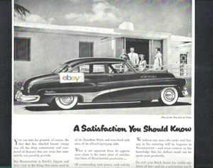 BUICK 1951 ROADMASTER 4-TÜRIGE LIMOUSINE MIT DYNAFLOW EINE ZUFRIEDENHEIT ZU KENNEN ANZEIGE - Bild 1 von 2