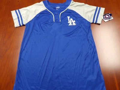CAMISA JERSEY HENLEY AZUL DE LOS ANGELES DODGERS MLB EQUIPO ATLETISMO NIÑAS XL 14/16 Foto 1 de 4