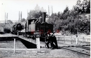 2F777 RP 30er Jahre? FRANKREICH EISENBAHN LOK DREHSCHEIBE  - Bild 1 von 1