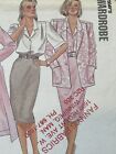 UNCUT Vintage 1987 Butterick 4635 Sz 8 10 12 Trench Coat Suit Jacket Skirt Pants