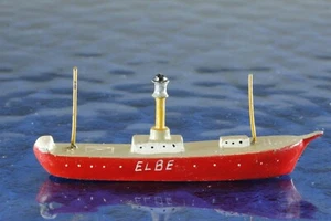 Feuerschiff 2 Hds Elbe 1 Hersteller Wiking 755b/2/2/Ei ,1:666 Schiffsmodell - Bild 1 von 3