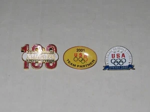 Lote de 3 prendedores olímpicos vintage de Estados Unidos Juegos 1996 y 2000 y prendedor socio 2001 - Imagen 1 de 2