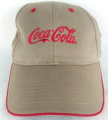 Gorra Coca Cola Beige Correa Trasera Ajustable Bordada Foto 1 de 4
