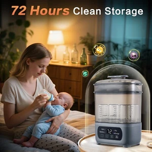 4-in-1 Babyflasche Dampfgarer und Trockner LED Touchscreen, automatische Abschaltung - Bild 1 von 8