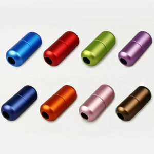 Lazy Shoe Laces Lock Quick No Need Tie Shoelace Buckle Metal Capsule Multicoclor - Picture 1 of 25