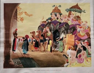 1930'S E. SIMMS CAMPBELL ESQUIRE MAGAZINE Vtg Art Print "HAREM GIRLS" 16X20 HTF - Picture 1 of 14