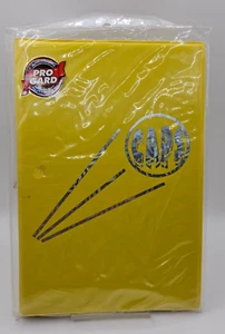 1990's - ProGard - 7''x 5'' Caps Binder  [Yellow w/ Silver] - 10pg x 6 - NIP - Imagen 1 de 3