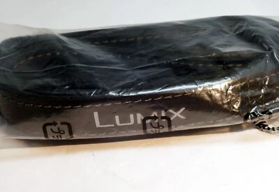 Correa de hombro para cámara Panasonic Lumix G 1 cm estrecha cuero negro - genuina NUEVO Foto 1 de 4