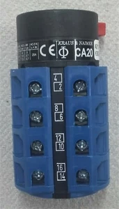 Interruptor giratorio Kraus & Naimer 2 etapas CA20 A213 4 polos 30A 600V AC - Imagen 1 de 6