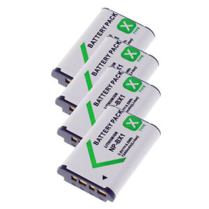 4x Li-ion Rechargeable Battery NP-BX1 1240mAh for Sony X Type CyberShot Cameras