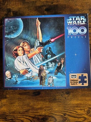 PUZZLE STAR WARS ARTE ROSA 100 piezas nuevo sellado de fábrica una nueva esperanza vintage 1996 Foto 1 de 2