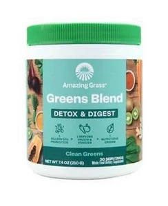 Amazing Grass Greens Blend Detox & Digest Powder Clean Greens 210 grams Ex 11/26 - Picture 1 of 4