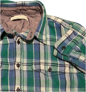 Outerknown Blanket Shirt Jacket Men's Medium Flannel Plaid Organic Cotton - Picture 1 of 8