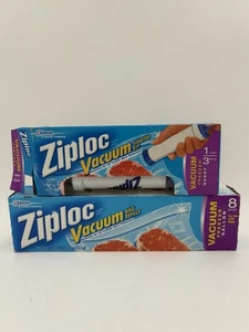 Ziploc Vacuum Starter Kit + Gallon Refills Sealed 2011-2012 SC Johnson - Picture 1 of 6