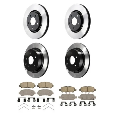 For Nissan Rogue Select 15 ThermoQuiet Front & Rear Brake Kit w Ceramic Pads Foto 1 de 4