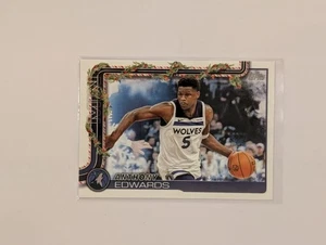 2025-26 Topps Holiday Anthony Edwards #H84 Minnesota Timberwolves - Imagen 1 de 2