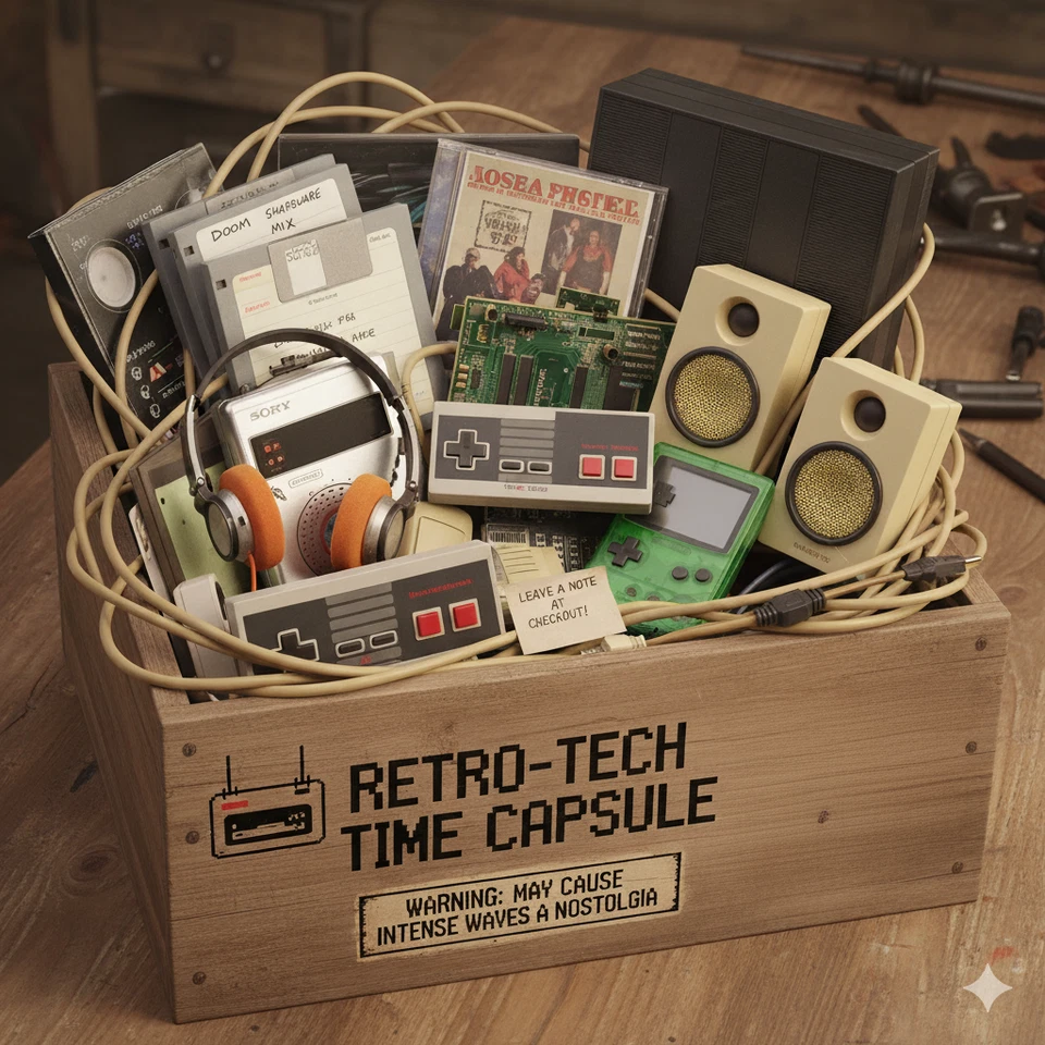 The Retro-Tech Time Capsule! ⏳ A Whimsical Vintage Technology Mystery Box! FREE - Image 1 of 1