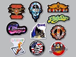 Classic Rock Vinyl Sticker Lot (10 Stickers) SET 9 toto chicago kansas nazareth - Picture 1 of 2