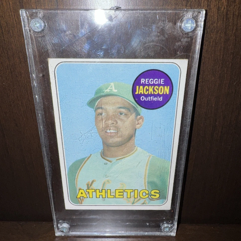 1969 Topps - Reggie Jackson #260 (RC) Alto grado. Sin pliegues con estuche rígido. Foto 1 de 4