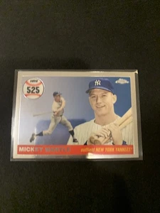 Mickey Mantle ~ 2008 Topps Chrome "Historia de Home Run 525" #MHRC525 Yankees de Nueva York - Imagen 1 de 3