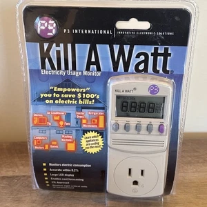 P3 International Kill-A-Watt Electricity Usage Monitor P4400 120V SEALED NEW - Picture 1 of 9