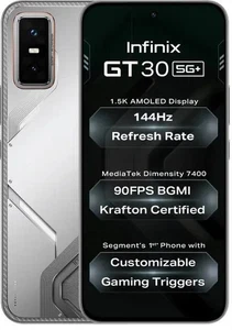 Infinix GT 30 5G+ Factory Unlocked Dual SIM 128GB STORAGE Global Version WHITE - Picture 1 of 22