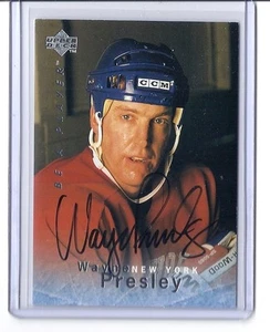 1995-96 UPPER DECK BE A PLAYER WAYNE PRESLEY S45 AUTO BAP UD SIGNATURE RANGERS - Picture 1 of 1