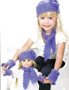 PRETTY Girl's Accessory Sets/Crochet Pattern INSTRUCTIONS ONLY - Picture 1 of 1