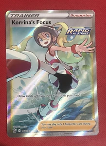 Tarjeta de Pokémon KORRINA'S FOCUS Ultra Rara 160/163 ESTILOS DE BATALLA - Imagen 1 de 2