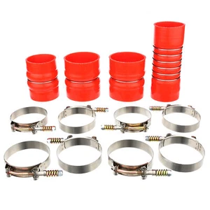 Heavy Duty Silicone Intercooler Boot Kit For 03-07 Dodge Ram Cummins 5.9L Diesel - Picture 1 of 4