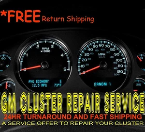 2011 11 Chevy Silverado Speedometer Instrument Gauge Cluster LCD Repair Service - Bild 1 von 1