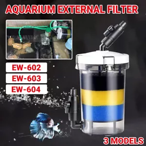 Aquarium External Canister Filter Aqua Fish Water Tank Sponge Pond AU - Picture 1 of 17