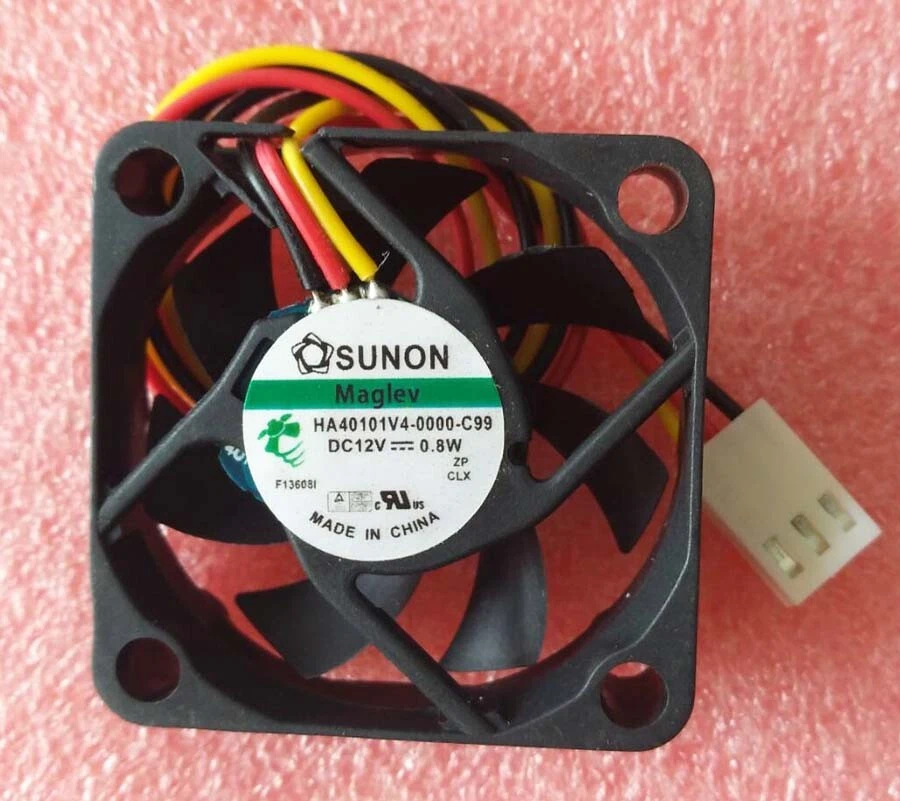 New HA40101V4-0000-C99 Sunon MagLev 3 pins DC12V 0.8W 40*40*10MM Silent Fan - Image 1 of 1