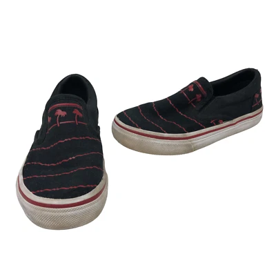 In-N-Out Burger Drink Cup Slip On Shoe Black & Red Size K3 Canvas - Image 1 of 4