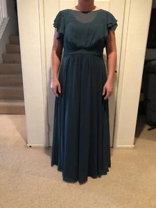 dress women party long elegant green - Picture 1 of 8