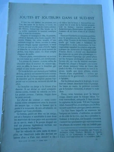 1909 Joutes et Jouteurs dans le Sud Ouest 08 pages avec illustration - Picture 1 of 2