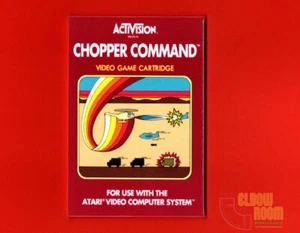 Atari 2600 Chopper Command Activision box art 2x3" fridge/locker magnet VCS - Picture 1 of 2