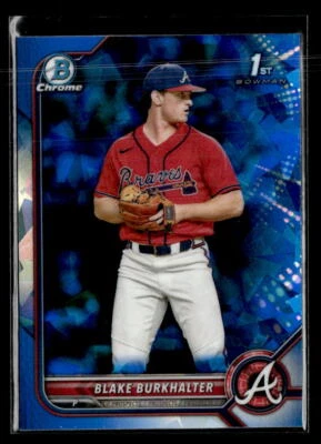 2022 Bowman Chrome Sapphire #BDC-10 Blake Burkhalter Nm/M - Image 1 of 2