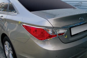 Chrome Rear Tail Light Lamp Molding 4p for 04/2010 - 09/2014 Hyundai i45 - Picture 1 of 6