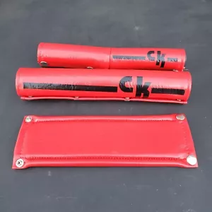 NOS Vinyl BMX Pad Set Chrome Snaps CK Coast King Old School Vintage 80er - Bild 1 von 13