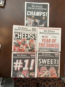 UGA And Atlanta Braves AJC 5pk - Picture 1 of 1