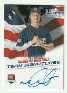 2015 Panini USA Box Set Nicholas Quintana Autograph Auto Card /399 Tigers - Picture 1 of 1