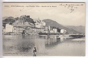 CPA EUROPE ITALIE - VINTIMIGLIA VINTIMILLE VIEILLE VILLE BORDS DE LA ROYA ~B74 - Imagen 1 de 2