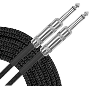 Musician's Gear Standard Instrument Cable Black Braid 20 ft. Black - Picture 1 of 1