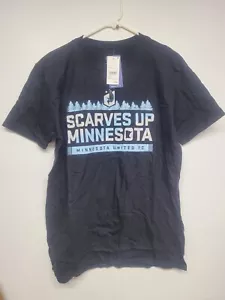 T-Shirt Minnesota United FC, MLS Calcio, Large, Nera, Unisex, Nuova in confezione - Foto 1 di 2