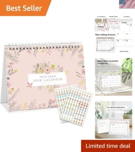 Small Desk Calendar 2025-2026, Standing Desktop Calendar 2025January 2025-Jun... - Picture 1 of 10