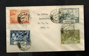 1949 Barbados First Day Cover FDC UPU Set Issue Local use - Picture 1 of 1