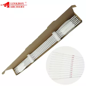 Linkboy Archery SP300-800 Carbon Arrows Shaft Compound Recurve Bow Hunting 6PCS - Picture 1 of 6